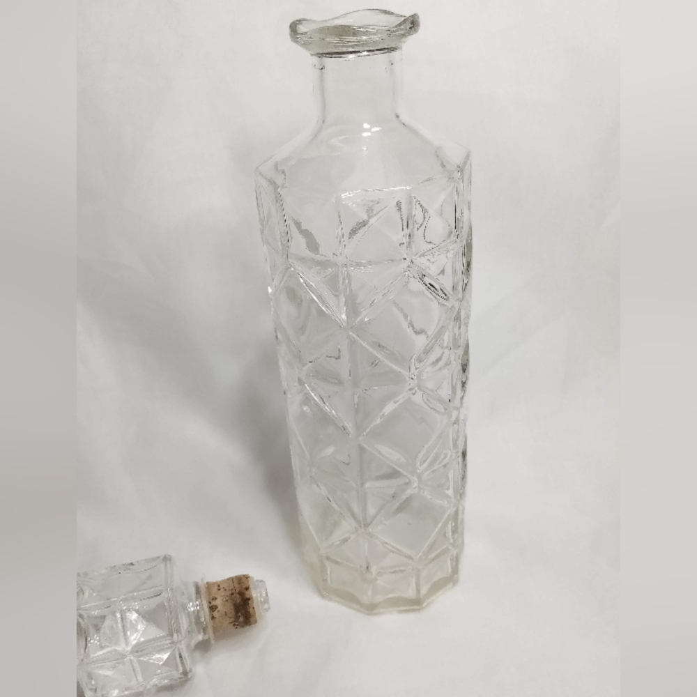 Anchor Hocking Diamond Quilted Liquor Decanter &Stopper Barware. - Picture 12 of 13